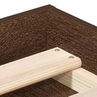 Bedframe bruin eikenkleur 90x190 cm - thumbnail