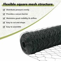 VidaXL Hexagon hek groen 1,4 x 100 m pvc - thumbnail