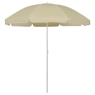 VidaXL Strandparasol 240 cm zandgeel VidaXL Strandparasol 240 cm zandgeel