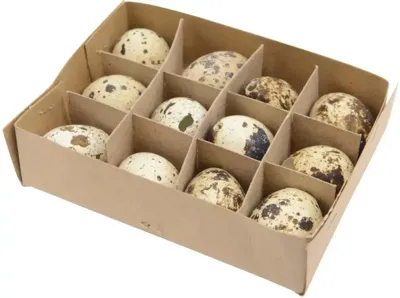 Paasdecoratie Kwarteleitjes 12st