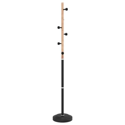 VidaXL Kapstok 177 cm gepoedercoat ijzer zwart