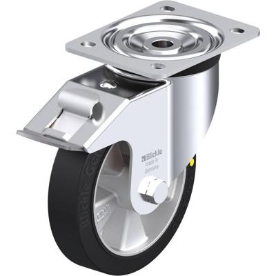Blickle L-ALEV 161K-FI-EL Zwenkwiel met rem Wieldiameter: 160 mm Draagvermogen (max.): 300 kg 1 stuk(s)