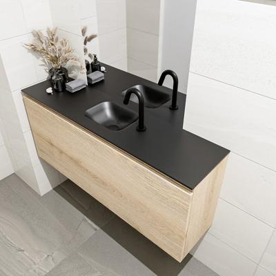 MONDIAZ OLAN 120cm toiletmeubel washed_oak. LEX wastafel urban midden 1 kraangat