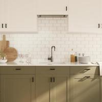 Handvatten 10 st 64 mm roestvrij staal zwart - thumbnail