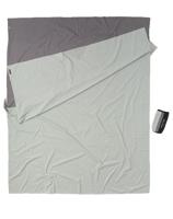 Cocoon Travel Sheet Double 100% Cotton Lakenzak Grey / Blue Double - thumbnail
