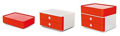 HAN HA-1120-17 Smart-box Allison Met 2 Lades Kersen Rood, Stapelbaar