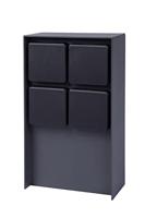 BOLD 11030 Buitenstopcontact 4-voudig Antraciet Zonder kabel - thumbnail