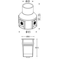 Deko Light Alzirr II 730470 Vloerinbouwlamp LED vast ingebouwd LED G (A - G) 2.40 W Zilver - thumbnail