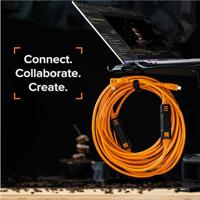 Tether Tools TetherPro Optima 10G USB-C, 10&apos; (3m), straight orange - thumbnail
