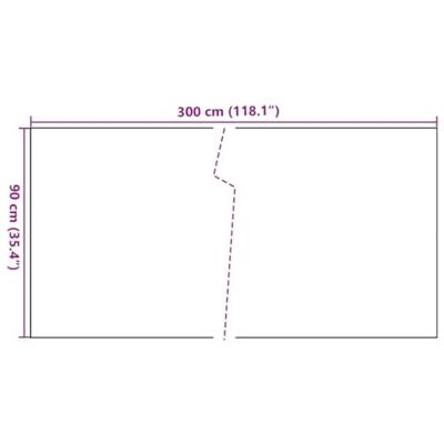 VidaXL Balkonscherm 300x90 cm poly rattan zwart