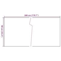 VidaXL Balkonscherm 300x90 cm poly rattan zwart - thumbnail