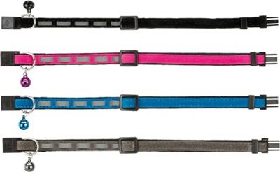 TRIXIE HALSBAND KAT SAFER LIFE FLUWEEL REFLECTEREND ASSORTI - thumbnail