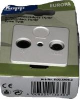 Kopp 110213082 Televisie, radio Inzetstuk Europa Arctisch-wit, Mat 1 stuk(s) - thumbnail