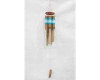 Windgong Bamboe Turquoise Strepen - thumbnail