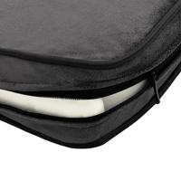 Hondenbank 81x43x31 cm pluche en kunstleer donkergrijs - thumbnail