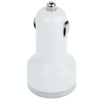 2.1a / 1A Dual USB autolader voor iPhone Galaxy Huawei Xiaomi LG HTC en andere slimme Phones(White)