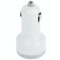 2.1a / 1A Dual USB autolader voor iPhone Galaxy Huawei Xiaomi LG HTC en andere slimme Phones(White) - thumbnail