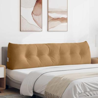 Rugkussen Bruin 180 x 24 x 50 cm Fluweel Rugkussen Bruin 180 x 24 x 50 cm Fluweel