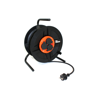 QwattPro Blackmaster kabelhaspel BM300 RA 50m 3G1,5 H07RN-F zwart - 1111020 - 1111020