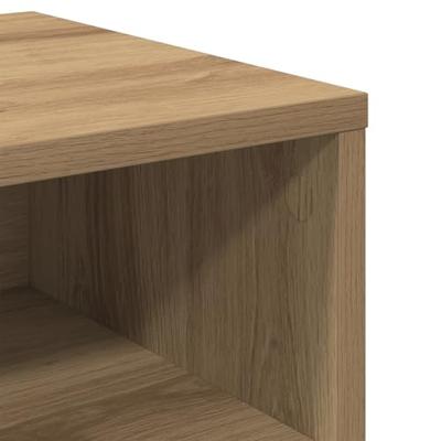 Nachtkastje artisanaal eikenkleurig 40 x 30 x 30 cm