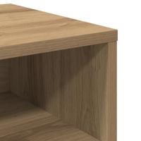 Nachtkastje artisanaal eikenkleurig 40 x 30 x 30 cm - thumbnail