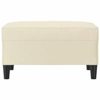 Voetenbank 70x55x41 cm kunstleer crmekleurig - thumbnail