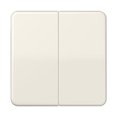 Jung CD595 Serieschakelaar, Serietoets Afdekking 2-voudig Crème-wit 1 stuk(s)