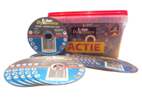 InterDynamics doorslijpschijf 125x1mm, 22.23mm Inox; 100 per emmer | 1 stuk - 392125-EMMER - thumbnail