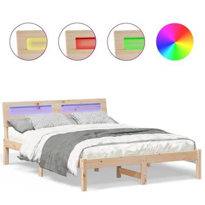 Bedframe Bruin 120 x 200 cm Massief grenenhout Bedframe Bruin 120 x 200 cm Massief grenenhout