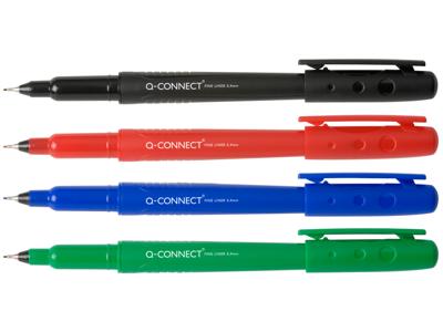 Q-CONNECT fineliner, 0,4 mm, blauw