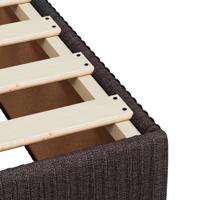 Bedframe zonder matras 90x190 cm stof donkerbruin - thumbnail