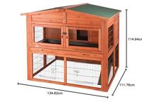 TRIXIE NATURA KONIJNENHOK XL MET REN 135X115X112 CM - thumbnail