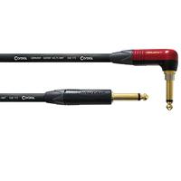 Cordial 11218 Jackplug Audio Aansluitkabel [1x Jackplug male 6,3 mm (mono) - 1x Jackplug male 6,3 mm (mono)] 3 m Zwart PVC-mantel - thumbnail