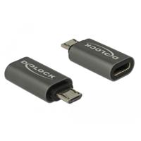 Delock USB 2.0 Adapter [1x Micro-USB 2.0 B stekker - 1x USB-C 3.1 bus] 65927 - thumbnail