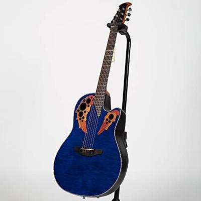Ovation CE44P-8TQ Celebrity Elite Exotic Blue Transparent Quilt elektrisch-akoestische westerngitaar