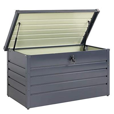 Tuinbox Kussenbox Antraciet 385L metaal afsluitbaar - thumbnail