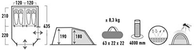High Peak Ancona 4.0 tent