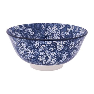 Schaaltje blue print - botanic - ⌀15 cm Schaaltje blue print - botanic - ⌀15 cm