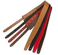 Fender 2" Essentials Leather Strap Red gitaarband - thumbnail