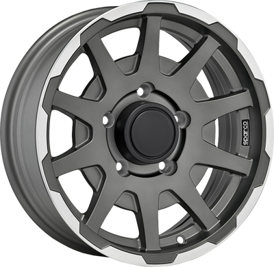 SPARCO DAKAR JIMNY Donker antraciet met gepolijste rand SPARCO DAKAR JIMNY Donker antraciet met gepolijste rand