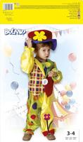 Boland kinderkostuum clown, 3-4 jaar - thumbnail