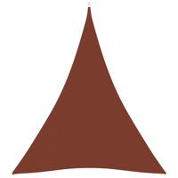 Zonnescherm driehoekig 5x7x7 m oxford stof terracottakleurig - thumbnail