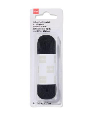 HEMA Schoenveter plat 120 cm (zwart)