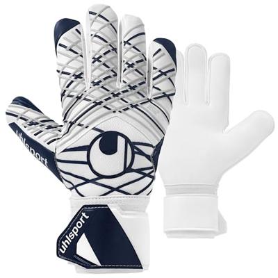 Uhlsport Supersoft HN Keepershandschoenen Wit Donkerblauw Grijs