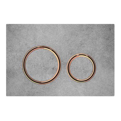 Bedieningsplaat Geberit Sigma 50 Round voor 2-toets Spoeling Rosé Goud / Betonlook