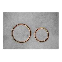 Bedieningsplaat Geberit Sigma 50 Round voor 2-toets Spoeling Rosé Goud / Betonlook - thumbnail