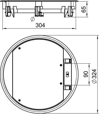 OBO Bettermann GESR9-2U12T 7011 Apparaatinzetstuk
