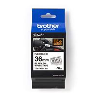 Brother TZe-FX261 Labeltape flexibel Tapekleur: Wit Tekstkleur: Zwart 36 mm 8 m - thumbnail