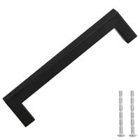 Handvatten 10 st 128 mm roestvrij staal zwart - thumbnail