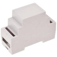 TRU COMPONENTS TC-7910732 DIN-rail-behuizing 34 x 89 x 63 ABS-V0 Grijs 1 stuk(s) - thumbnail